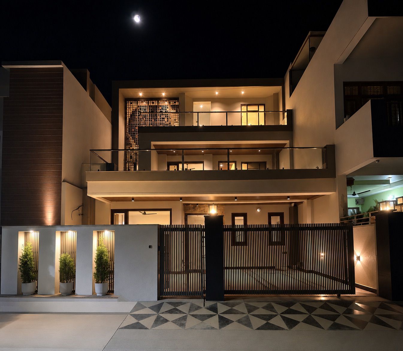 Elevation Night View Actual